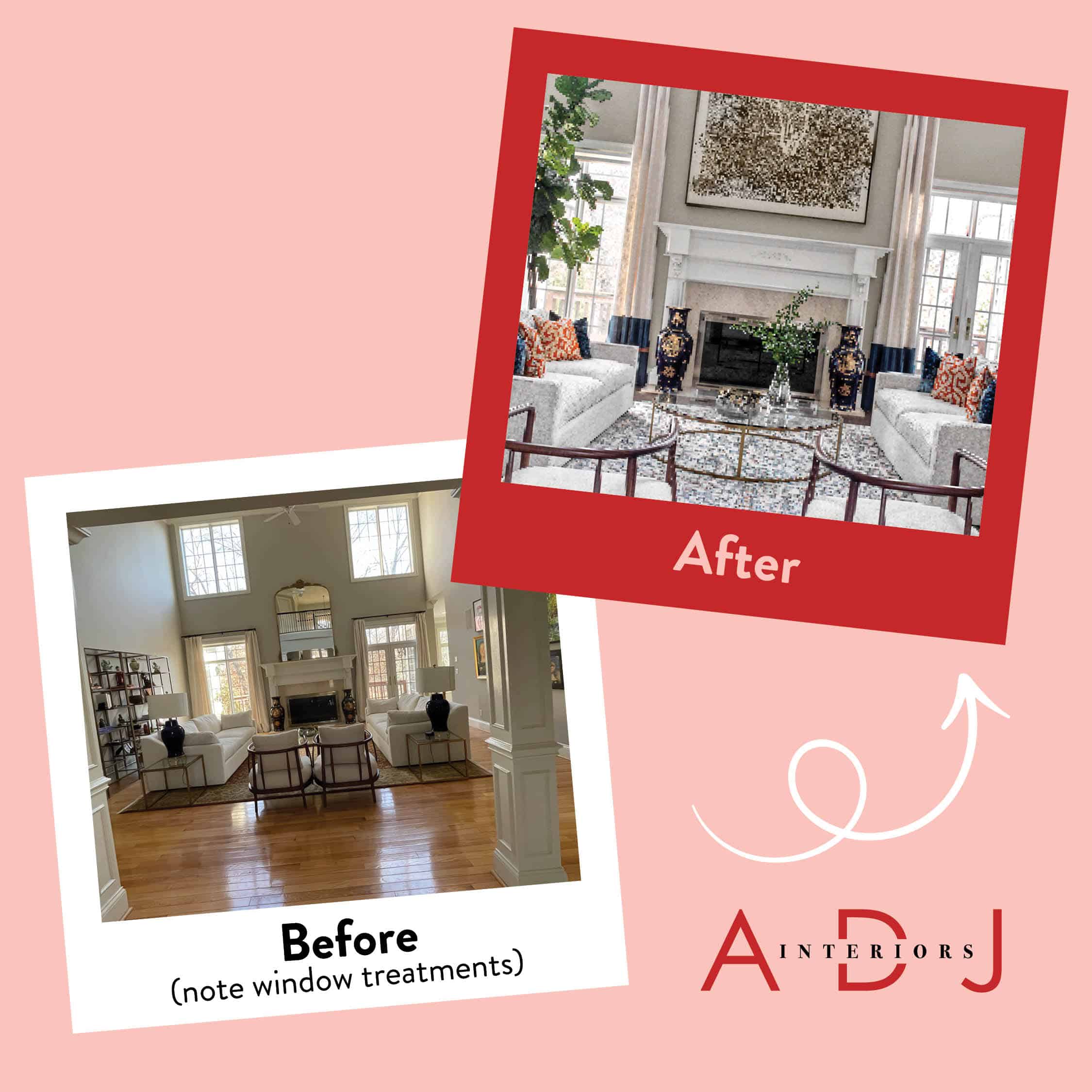 Before & After Window Treatments Before & After Window Treatments